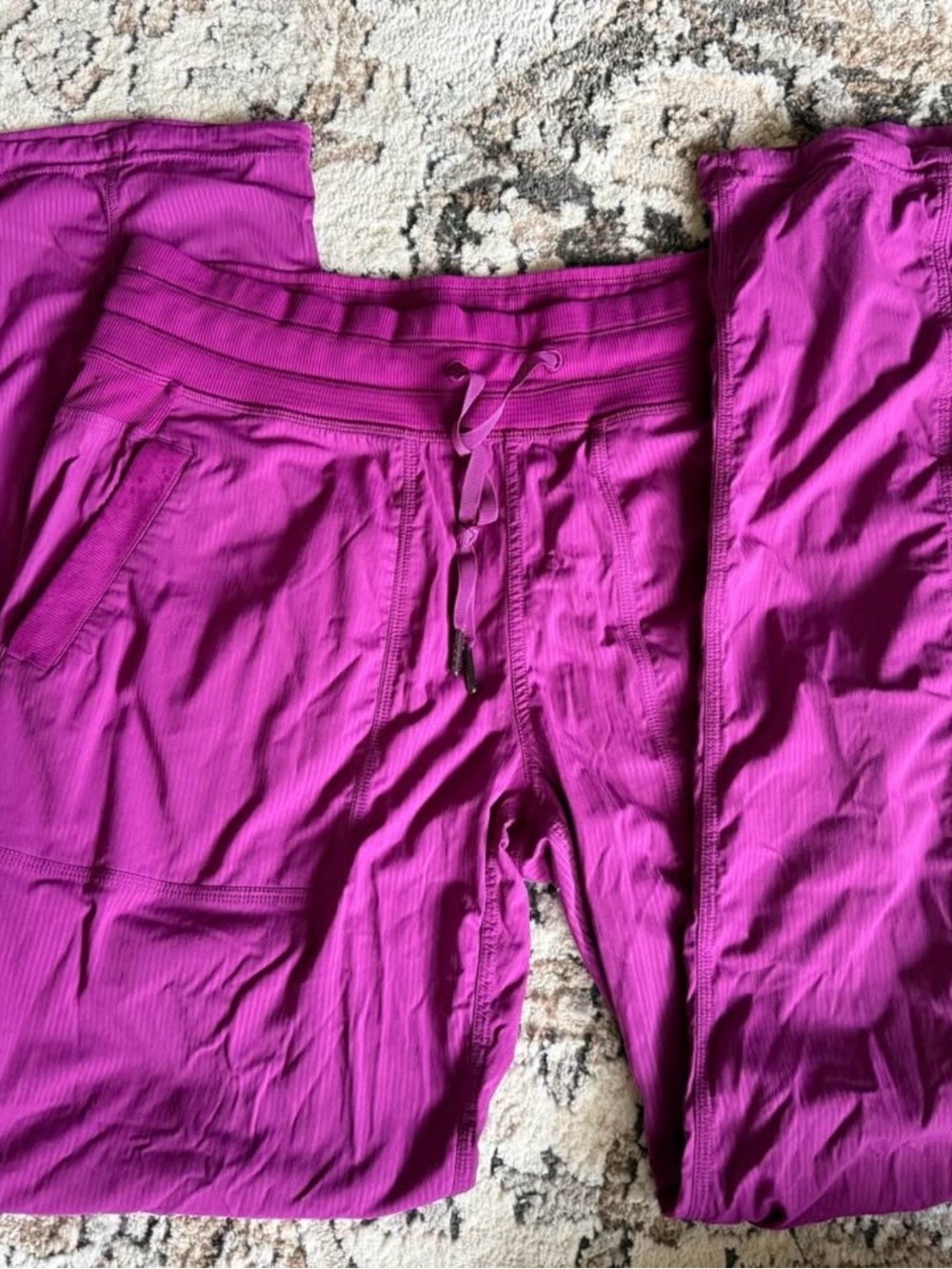 lululemon athletica Fuchsia Rib-Waist Track Pants